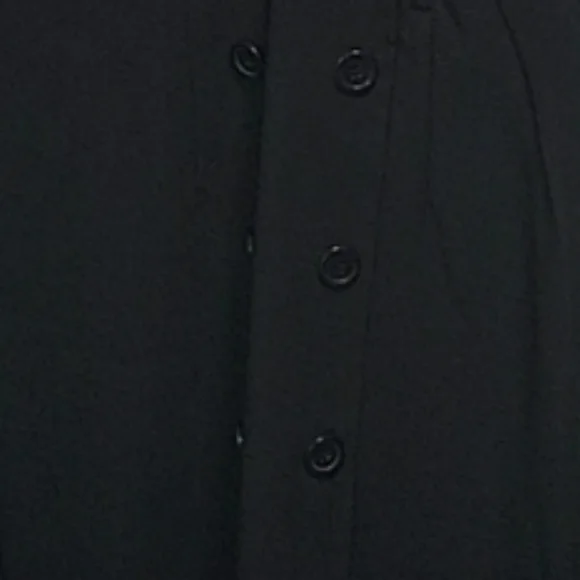 Faux Skirt and Blouse Look Knee Length Dress in Tan Satin & Black size 8 - Picture 9 of 10